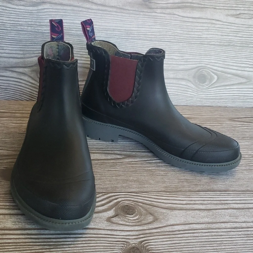 Ted Baker mens black short rain boots 40
